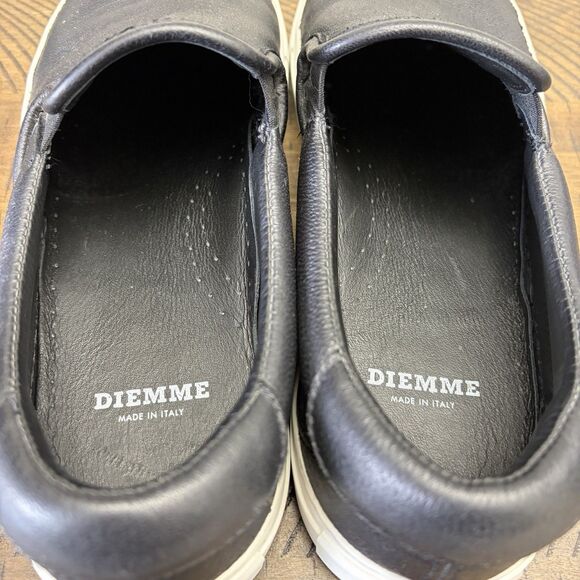 Diemme Garda Slip On Leather Low Top Sneakers Men US 10 Black Shoes EU 43 main image 7